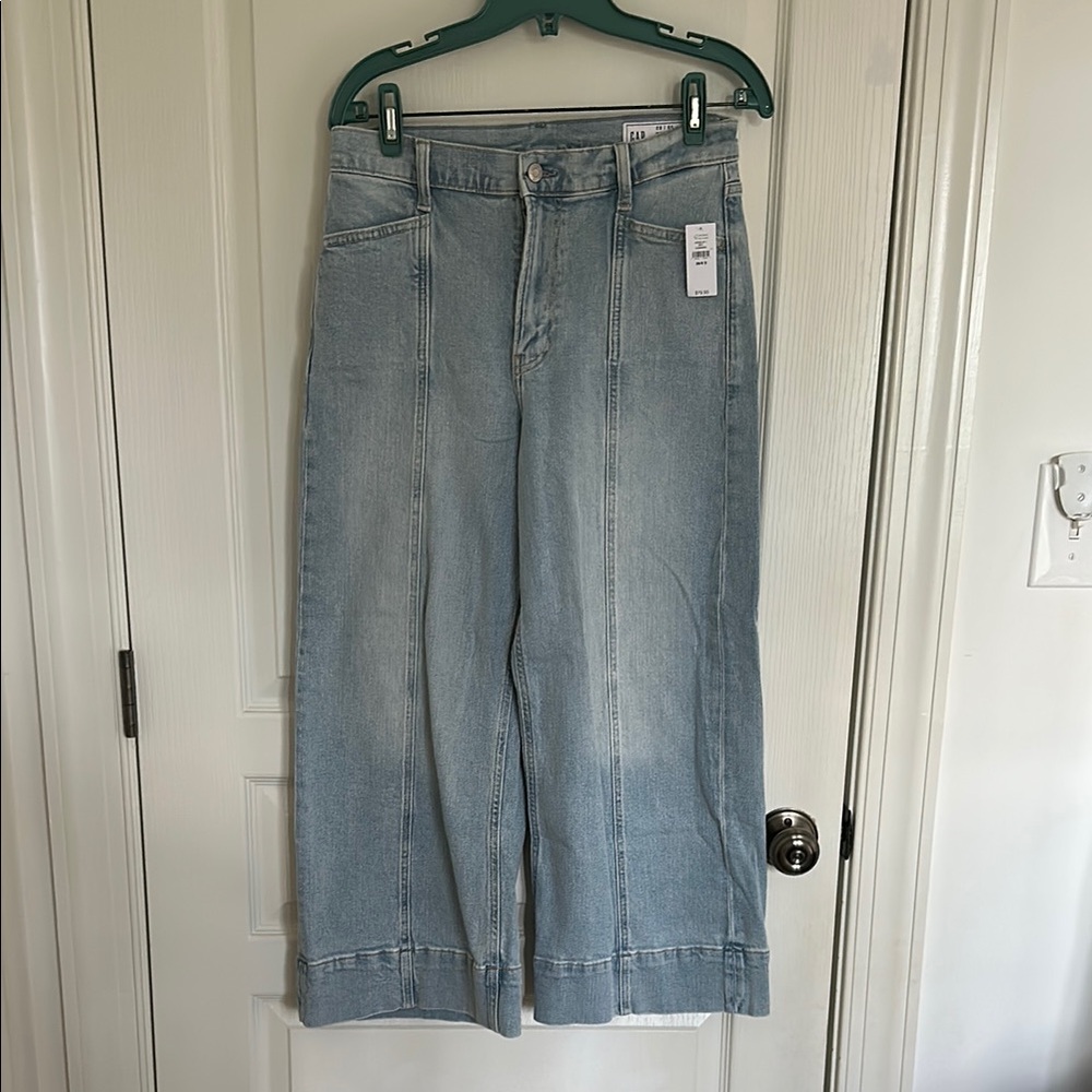 GAP Light Blue Wide-Leg Flare Jeans